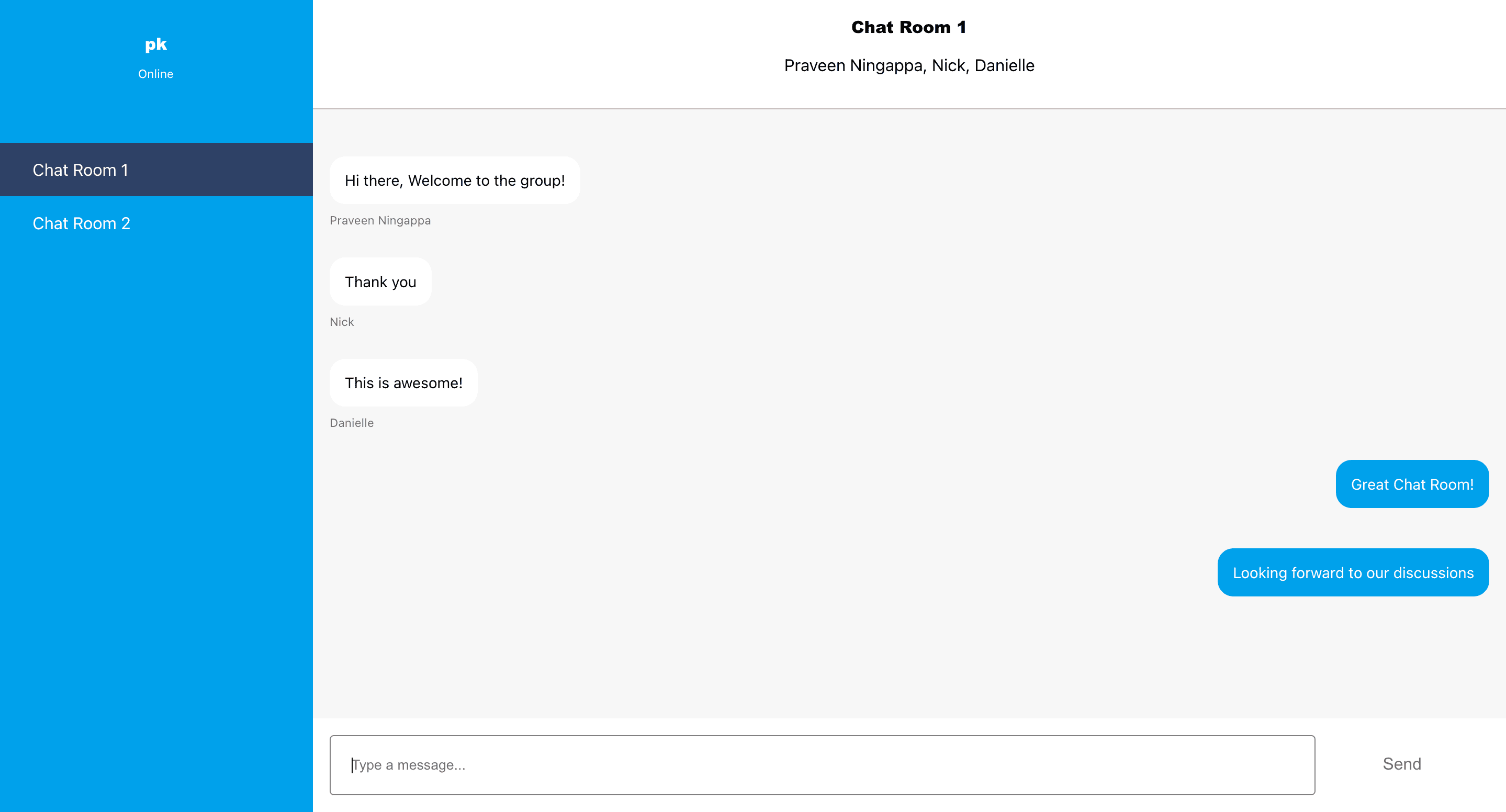 React Chat Application